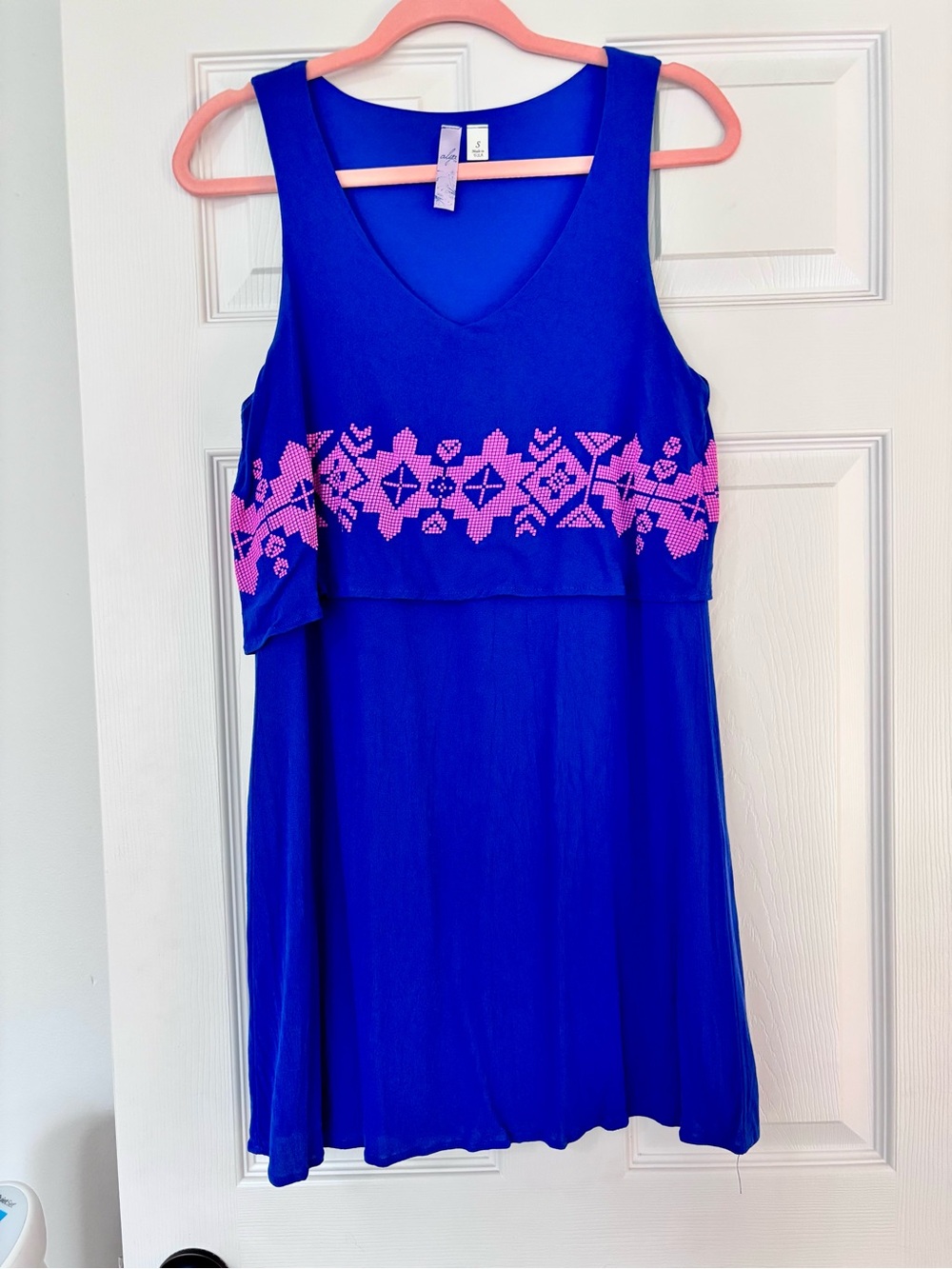 Alya (Francesca’s) Flowy Blue Summer Dress circa 2014, Size S, EUC